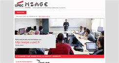 Desktop Screenshot of miage.univ-paris12.fr
